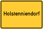 Place name sign Holstenniendorf