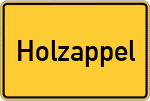 Place name sign Holzappel, Rhein-Lahn-Kreis