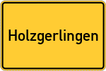 Place name sign Holzgerlingen