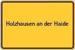 Place name sign Holzhausen an der Haide