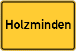 Place name sign Holzminden