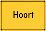Place name sign Hoort