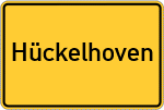 Place name sign Hückelhoven