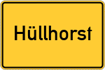 Place name sign Hüllhorst