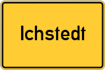Place name sign Ichstedt