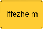 Place name sign Iffezheim