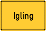 Place name sign Igling
