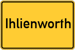 Place name sign Ihlienworth