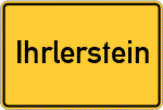 Place name sign Ihrlerstein