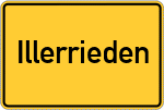 Place name sign Illerrieden