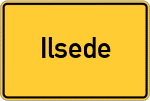 Place name sign Ilsede