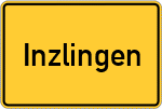 Place name sign Inzlingen