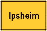 Place name sign Ipsheim