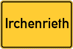 Place name sign Irchenrieth