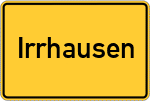 Place name sign Irrhausen