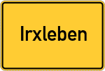 Place name sign Irxleben