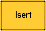 Place name sign Isert