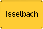 Place name sign Isselbach