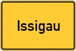 Place name sign Issigau