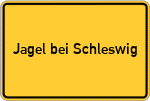 Place name sign Jagel bei Schleswig