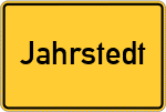 Place name sign Jahrstedt