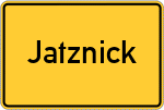 Place name sign Jatznick