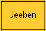 Place name sign Jeeben