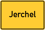 Place name sign Jerchel, Altmark