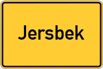 Place name sign Jersbek