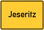 Place name sign Jeseritz