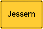 Place name sign Jessern