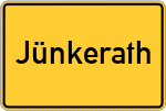 Place name sign Jünkerath