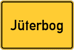 Place name sign Jüterbog
