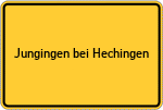 Place name sign Jungingen bei Hechingen