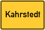 Place name sign Kahrstedt