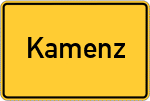 Place name sign Kamenz