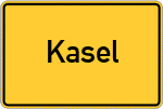Place name sign Kasel, Ruwer