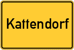 Place name sign Kattendorf