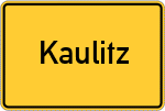 Place name sign Kaulitz