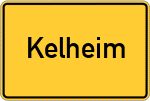 Place name sign Kelheim