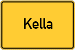 Place name sign Kella