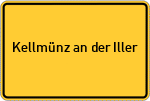 Place name sign Kellmünz an der Iller