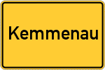 Place name sign Kemmenau