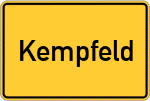 Place name sign Kempfeld
