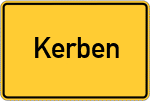 Place name sign Kerben