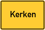 Place name sign Kerken