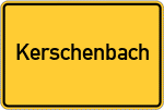 Place name sign Kerschenbach