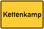 Place name sign Kettenkamp