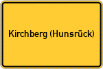 Place name sign Kirchberg (Hunsrück)