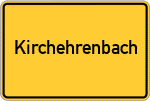 Place name sign Kirchehrenbach